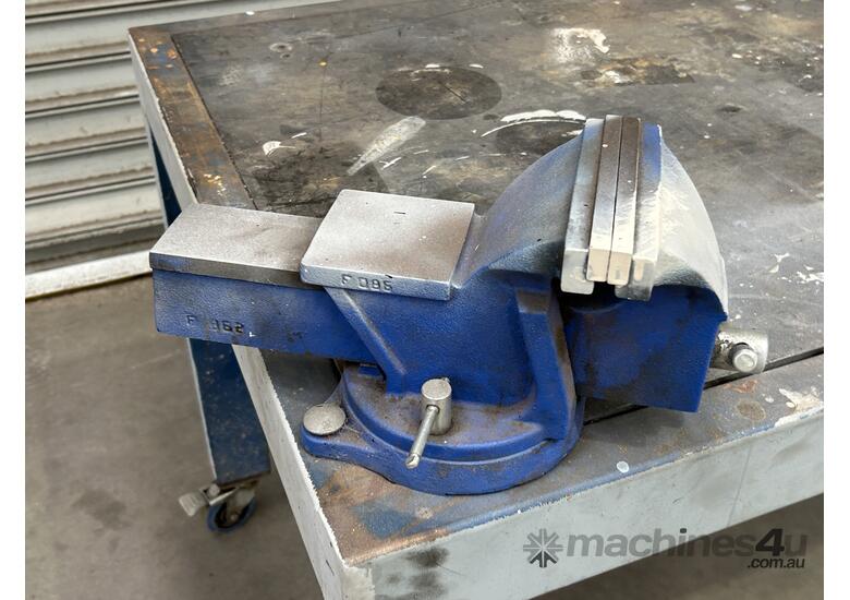 Mobile Steel Fabricated Workbench With Vice