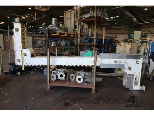 Motorised Bucket Elevator Conveyor with Spares - 4.5m High