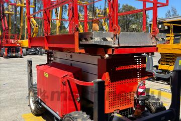 2015 Snorkel S3370RT V4 Rough Terrain Diesel Scissor Lift