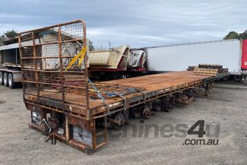 2012 Vawdrey VB-S3 Tri Axle Flat Top Trailer