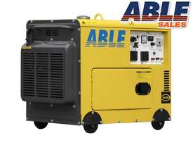 6kVA Portable Diesel Generator 240V in Canopy Single Phase - picture0' - Click to enlarge