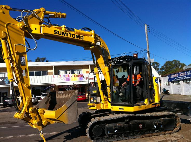 caption Sumitomo SH145X-6 Excavator