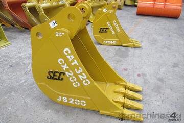 SEC 20 Ton Trenching Bucket for Caterpillar CAT320 - Includes Pin, 600mm Width