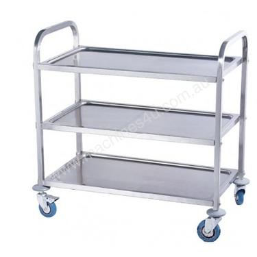NEW COMMERCIAL STAINLESS STEEL 3 TIER TROLLERY