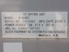 B-600T desiccant dehumidifier air dryer - picture1' - Click to enlarge