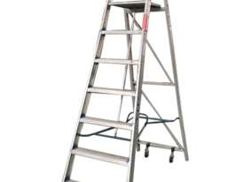 Ullrich Aluminium 2 Meter Platform Step Ladder Light Weight - picture0' - Click to enlarge