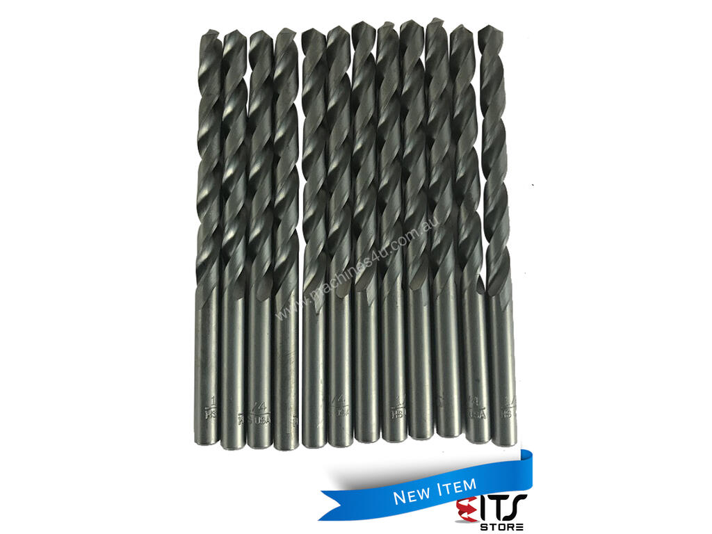 New champion Drill Bit 1 4 HSS Jobber Pack of 12 USA made Champion