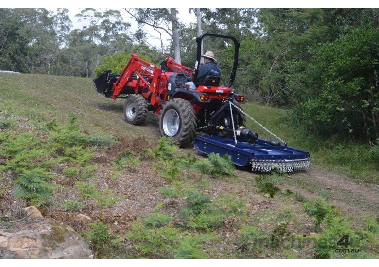 caption TANNERTRACK - TYM T413 40 HP 4WD Tractor BONUS Slasher & Forks