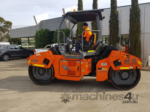 USED HAMM 7T TANDEM ROLLER WITH LOW 1450 HOURS