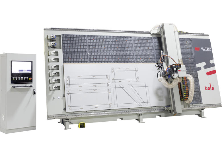New 2008 Alutech Vertical CNC ACP Cutting and Grooving Machine Centre Flatbed Nesting CNC in