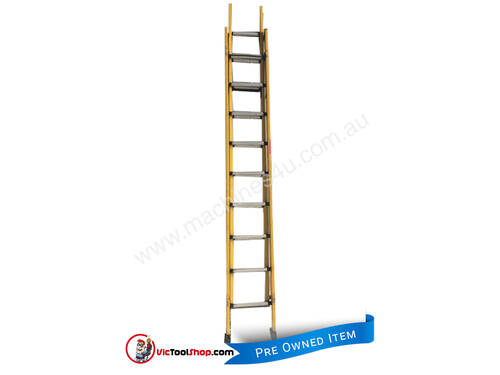 Branach Fiberglass Extension Ladder 3.3 to 5.2 Meter Industrial Quality FED 5.2