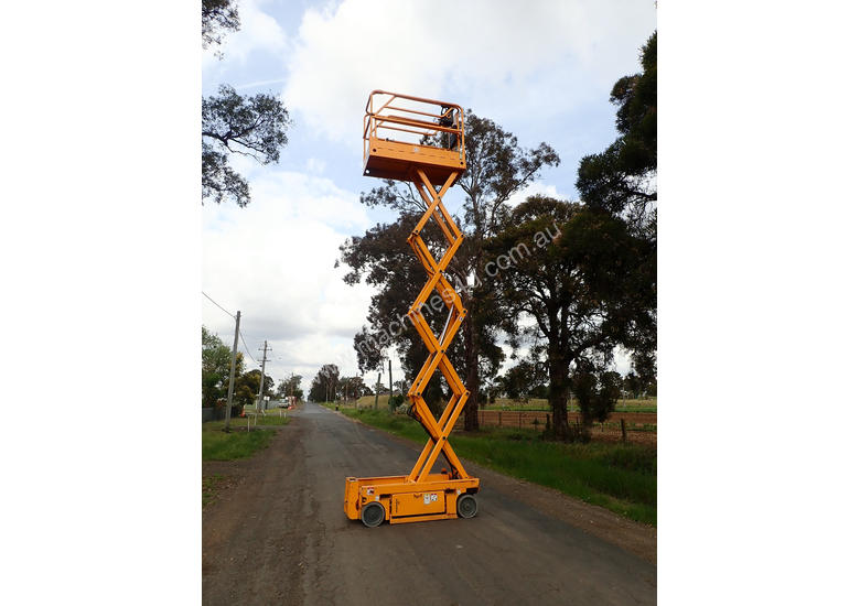 caption Haulotte Optimum 8 Scissor Lift Access & Height Safety
