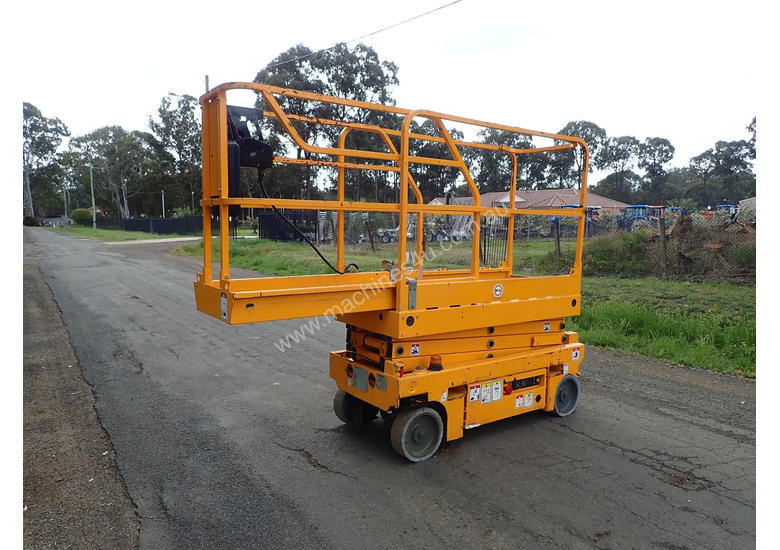 caption Haulotte Optimum 8 Scissor Lift Access & Height Safety