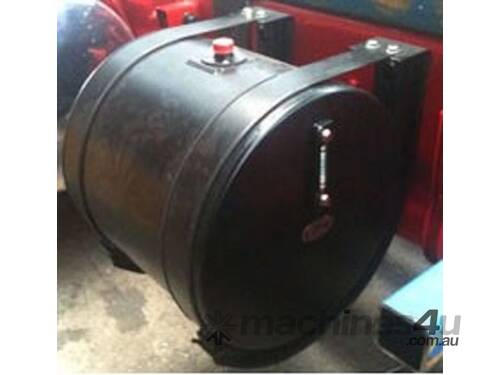 Hydraulic Oil Tank Truck 200 Litre Round Powdercoated Steel (Black) H028E