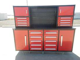 2.1m Work Bench/Tool Cabinet 18 Drawer - picture0' - Click to enlarge