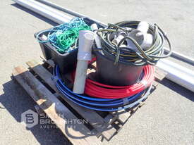 PALLET COMPRISING OF ASSORTED PVC, ROPE, RATCHETS & HOSE - picture0' - Click to enlarge