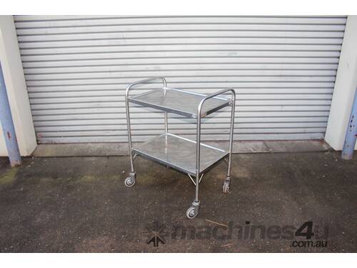 Stainless Steel 2 Tier Trolley.