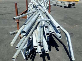 2 X STILLAGES COMPRISING OF ASSORTED GALVANISED STEEL & RUBBER TUBING (UNUSED) - picture0' - Click to enlarge