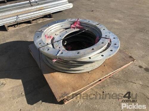 Pallet Of Round Steel Plates