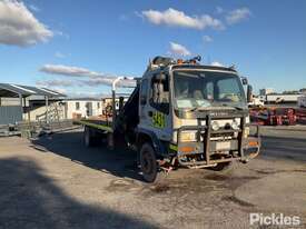 2004 Isuzu F3 FTR Flatbed Crane Truck - picture0' - Click to enlarge