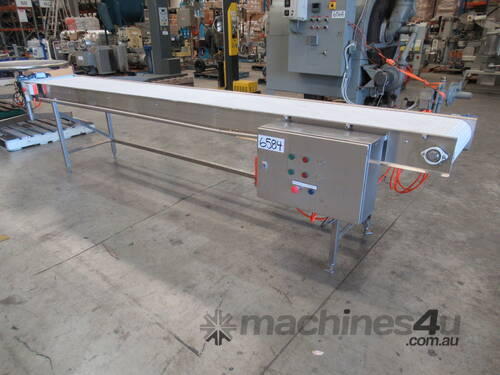 Plastic Intralox Belt Conveyor, 3950mm L x 500mm W x 880mm H