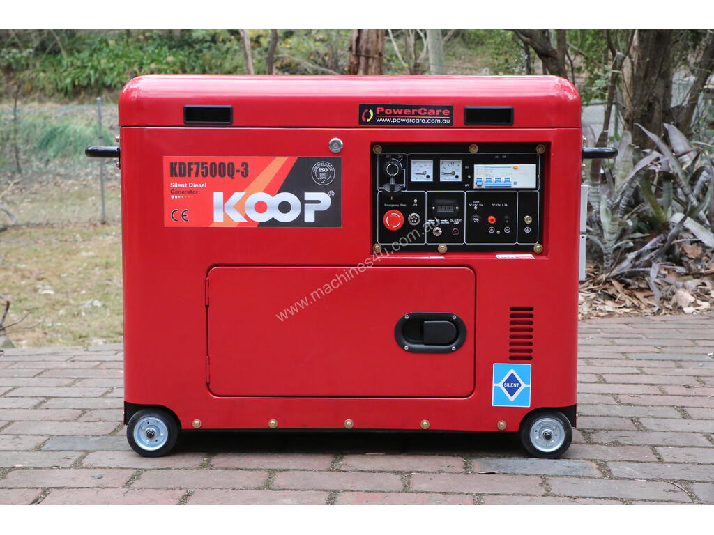 New 2019 koop 7 5KVA Silent Diesel Generator 3 phase 415 240V Backup ...