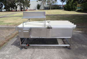 Stainless Steel Motorised Converger Conveyor - 2.1m Long