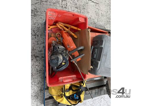 Pallet Of Electric And Petrol Powered Tools