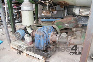 Rotary blower and motor