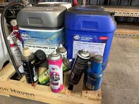 PALLET OF ASSORTED AEROSOLS & OILS - picture0' - Click to enlarge