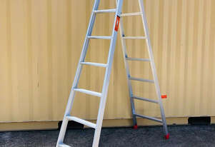 Aluminium Double Sided Step Ladder (150 kg Capacity) - 4.8M 8-Step
