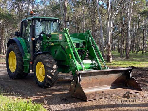caption John Deere 6140M FWA/4WD Tractor