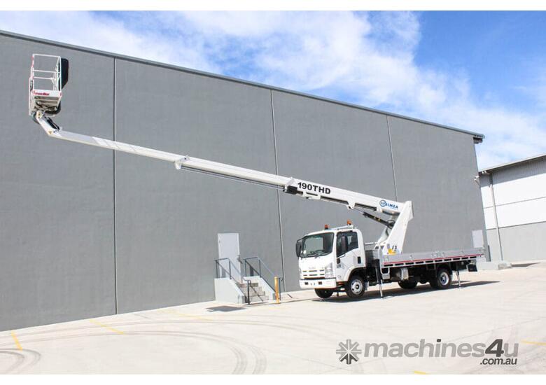 caption Truck Mounted Lift: Waimea E190THD - Exceptional Strength and Rigidity, Can Support 2 People