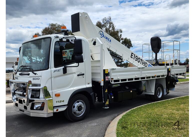 caption Truck Mounted Lift: Waimea E190THD - Exceptional Strength and Rigidity, Can Support 2 People