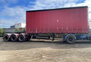 1998 Krueger 7.2m Tri/A b-Double Lead Tautliner trailer