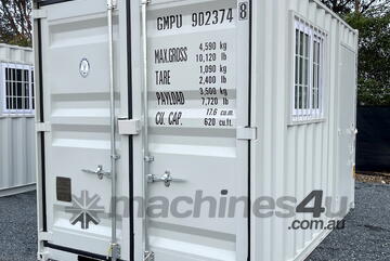   12ft Shipping Container with side Door & Window