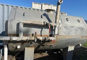 Turatti Palladio All-Stainless Steel Rotary Screw Steam Blancher for Food Processing!