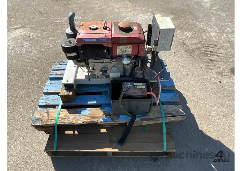 caption Yanmar TF70 Diesel Engine and Charger