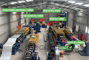 Roll Forming Machinary - 8 units plus coil