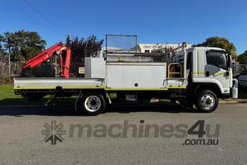 Truck Isuzu 550 4x4 2013 Ex-govt with Maxi lift 2.8Tonne wire rope crane 1EKS733 SN1725 Truck Isuzu 550 4x4 2013 Ex-govt with Maxi lift 2.8Tonne wire rope crane 1EKS733 SN1725