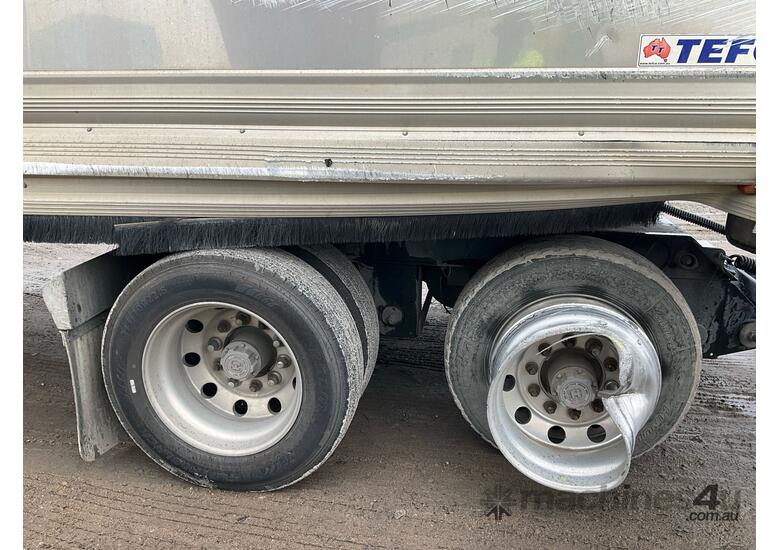 caption 2018 Tefco Quad Axle Tipping Dog Trailer