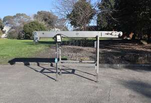 Stainless Steel Motorised Belt Conveyor - 2.6m Long - Heat and Control HFC