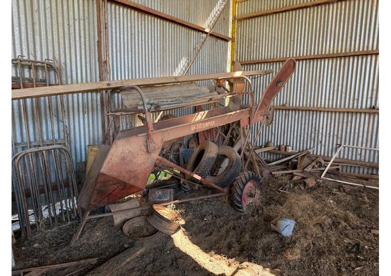 International B47 Small Square Baler & Baltic Simplex Bale Loader