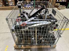 Cage Of Assorted Jockey Wheels And Stands - picture0' - Click to enlarge