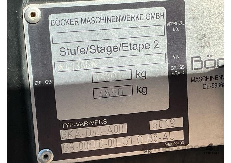 2019 Bocker RK 36/2400 Crawler Crane