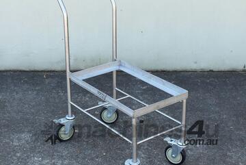 Stainless Steel Push Handle Bin Trolley