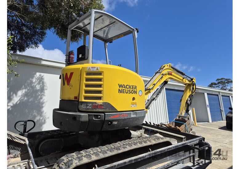 2021 Wacker Neuson EZ26 (2.6T) Excavator + 4T Tipper Trailer + Attachments