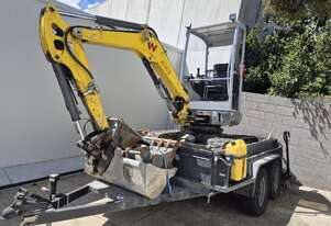 2021 Wacker Neuson EZ26 (2.6T) Excavator + 4T Tipper Trailer + Attachments