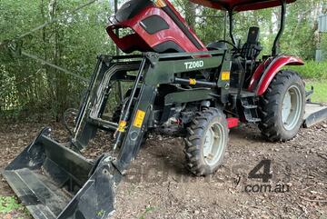 WHM 534 TRACTOR, BUCKET AND SLASHER - AS NEW UNDER 100 HOURS