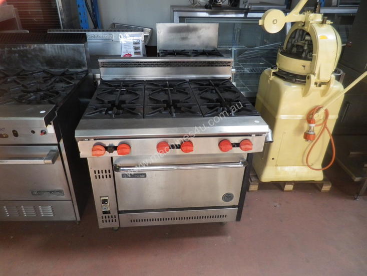 caption Goldstein 6 Burner Oven Range